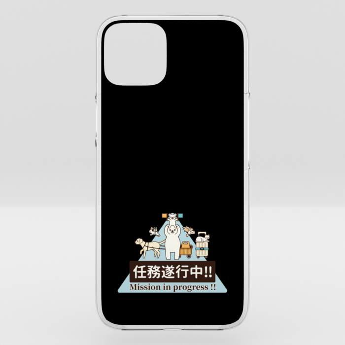 クリアiPhoneケース　黒色　iPhone 15Plus