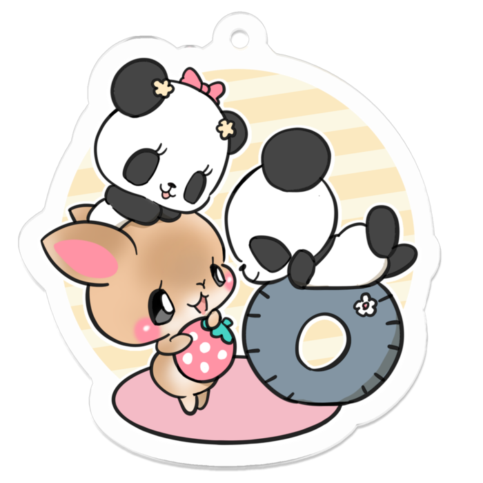 アクリルキーホルダー - 50 x 50 (mm)