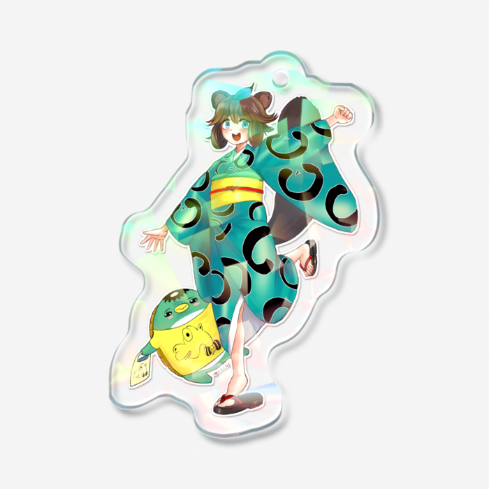 ホログラムアクリルキーホルダー - 50 × 50mm