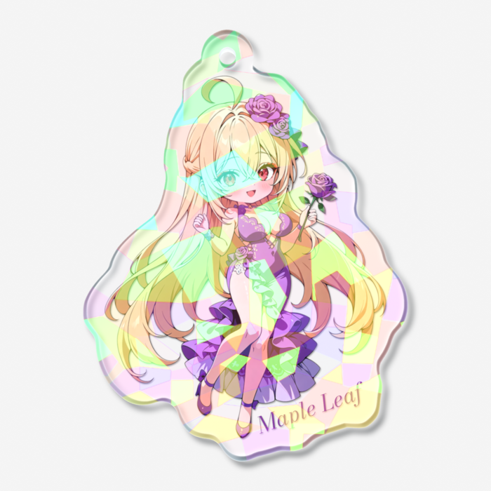 ホログラムアクリルキーホルダー - 50 × 50mm