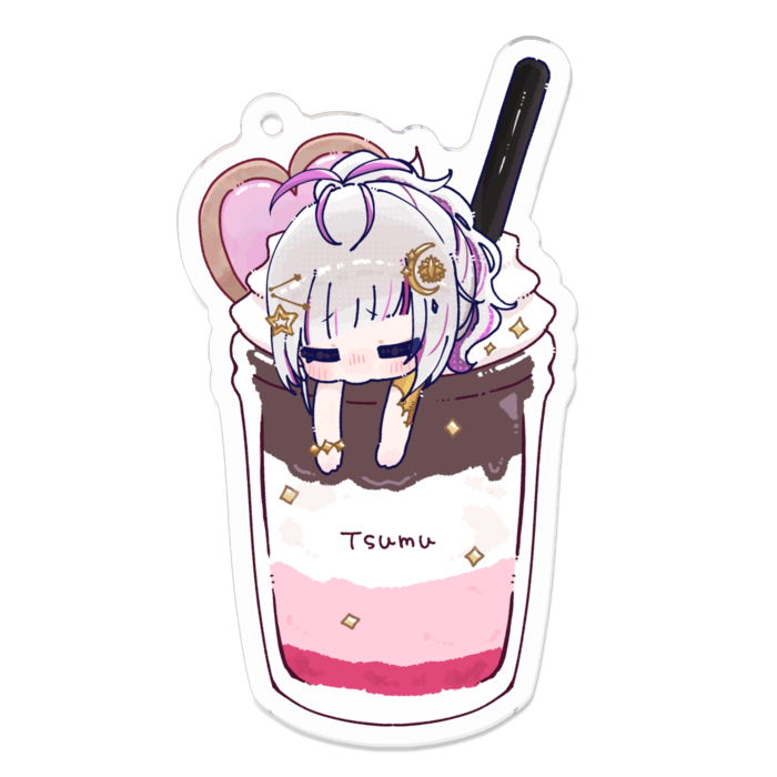 つむぎペチーノ♡70 x 70 (mm)