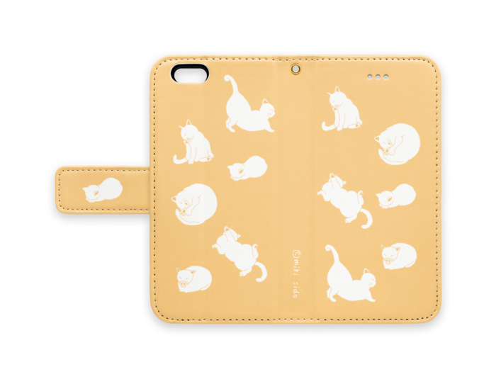 手帳型iPhoneケース - iPhone6 - ストラップ穴 あり