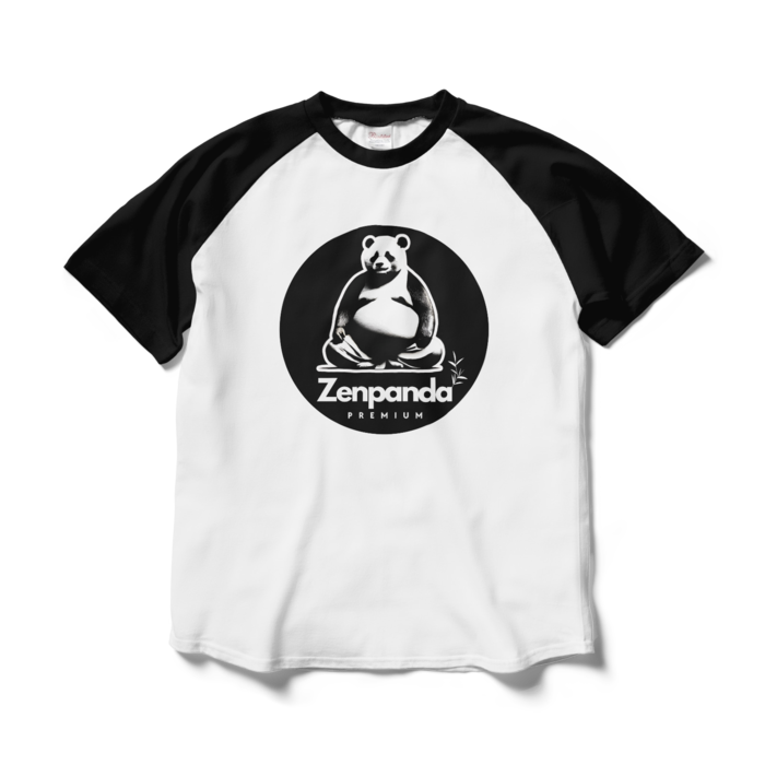 ラグランTシャツ - L - ホワイト×ブラック