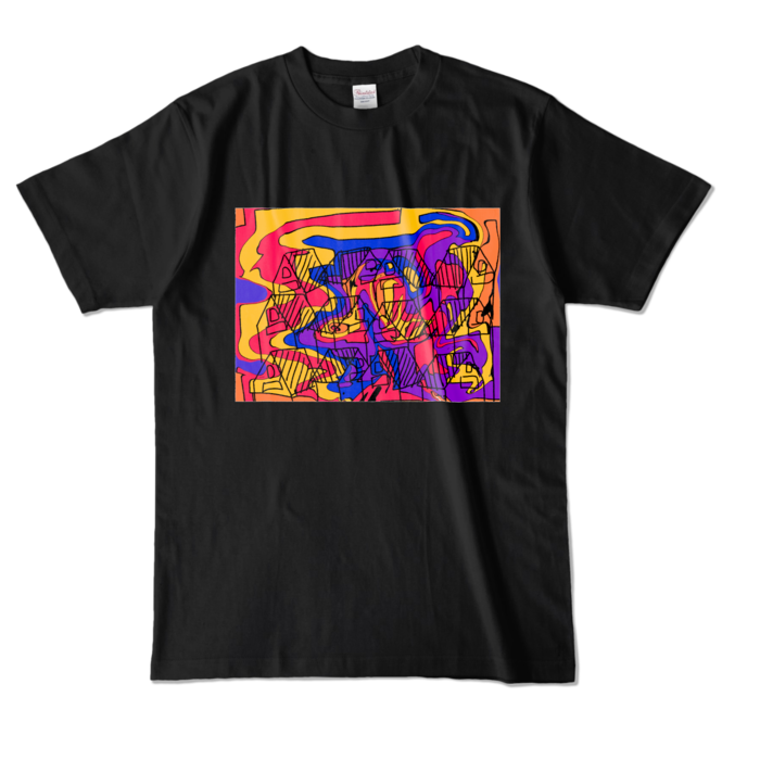 カラーTシャツ - L - ブラック (濃色)