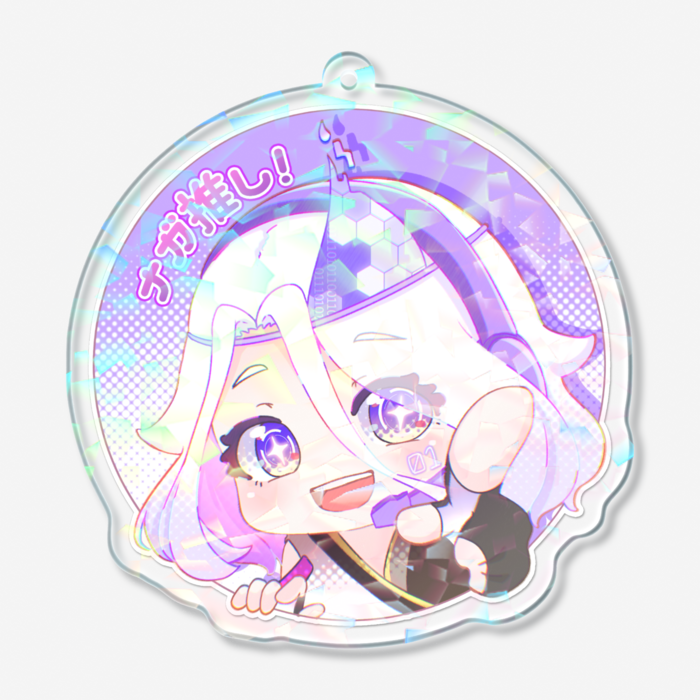 ホログラムアクリルキーホルダー - 70 × 70mm