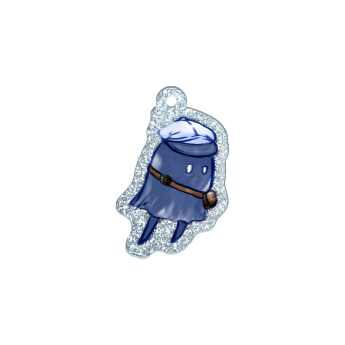 ラメアクリルキーホルダー - 50 × 50mm