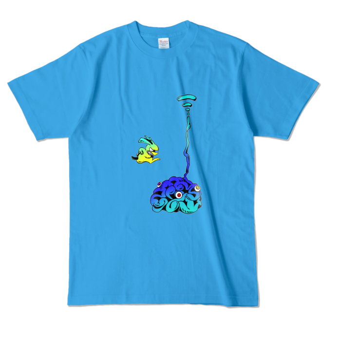 カラーTシャツ - L - ターコイズ (濃色)(1)