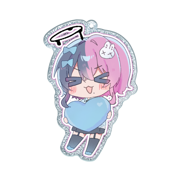 ラメアクリルキーホルダー - 70 × 70mm