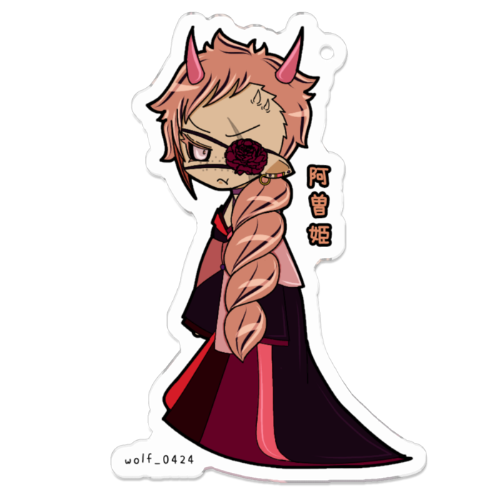 アクリルキーホルダー（コーティング） - 70 x 70 (mm)