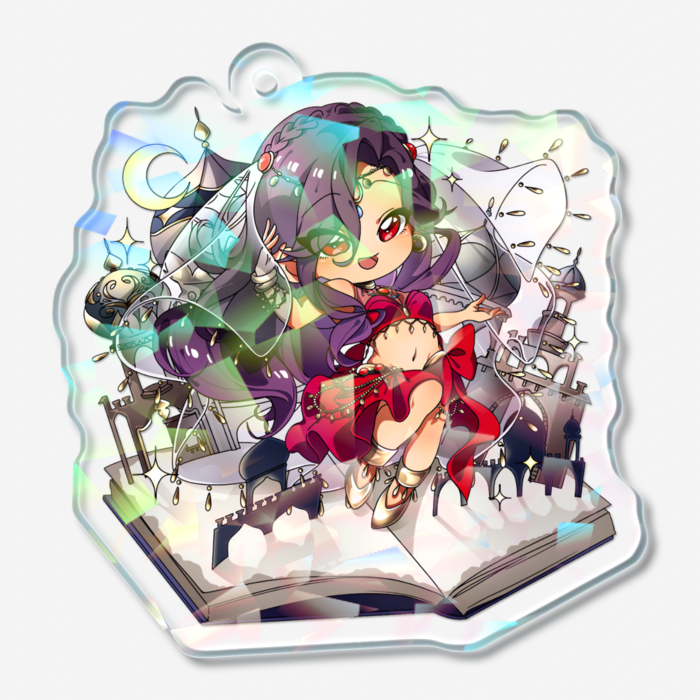 ホログラムアクリルキーホルダー - 50 × 50mm