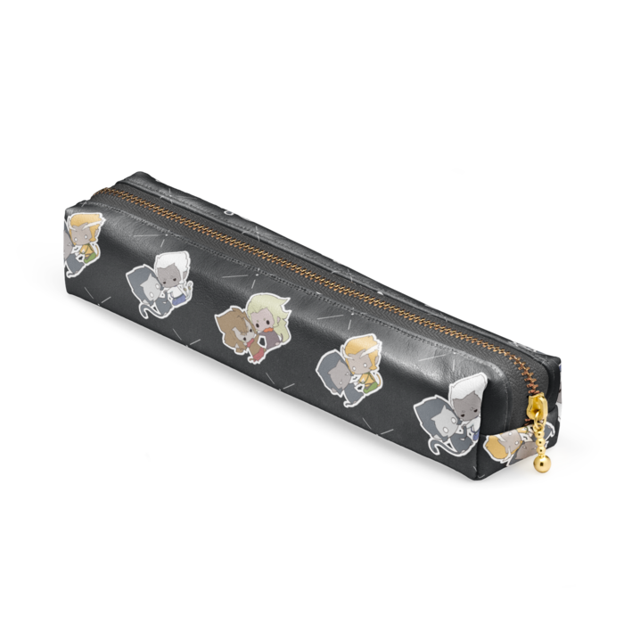 ペンケース - 20 x 4 x 4cm - ブラック