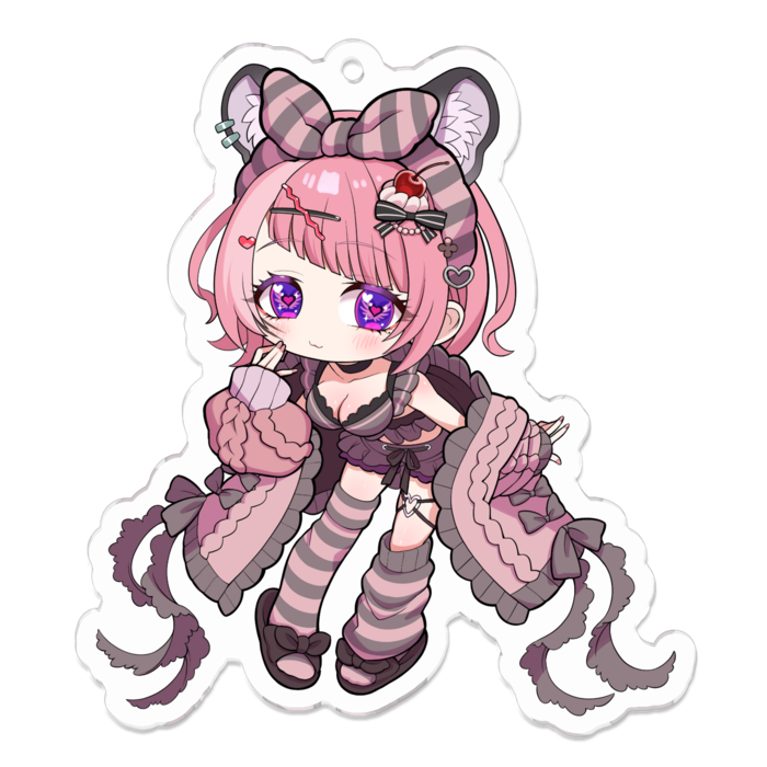 アクリルキーホルダー（コーティング） - 70 x 70 (mm)