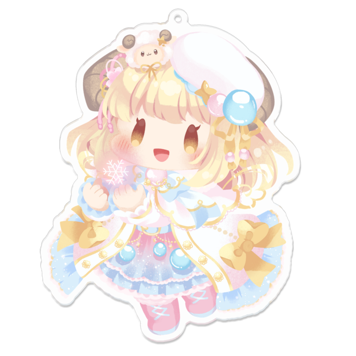 ゆきんこひつじ - 100 x 100 (mm)