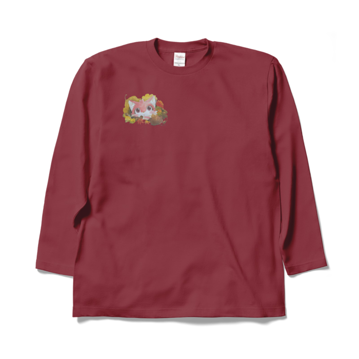 ロングスリーブTシャツ - XL - バーガンディ(2)