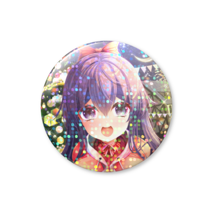 ホログラム缶バッジ - 25mm(グリッター)