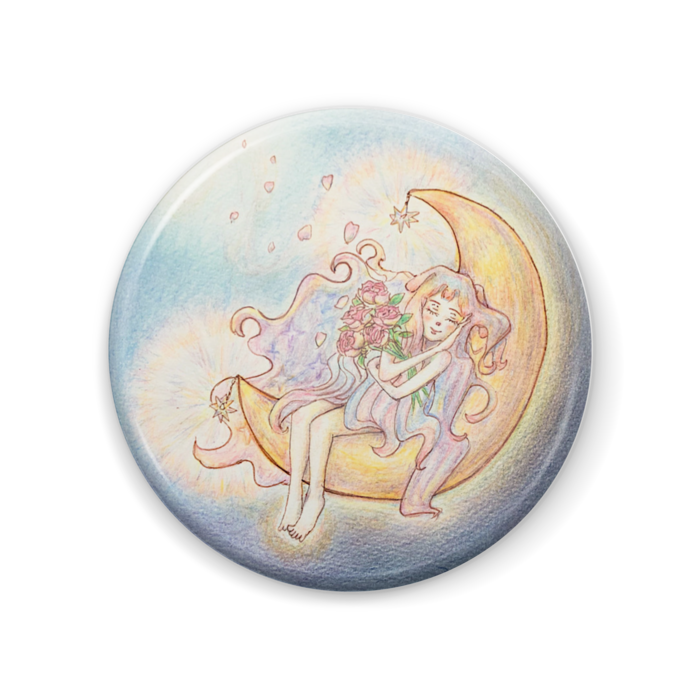 缶バッジ - 57mm（青）