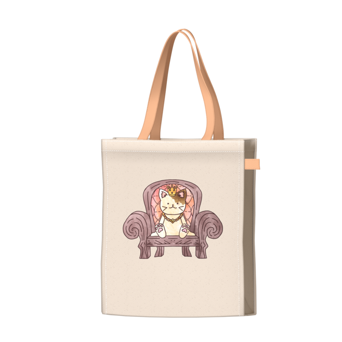 ツートンカラーバッグ - オレンジ - W34 × H41 × D14cm