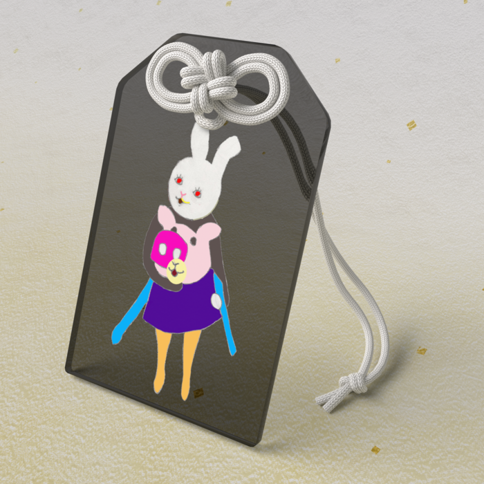 アクリルお守り - 50 × 80mm