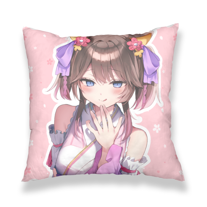 クッションカバー - 450x450(mm)(ピンク×ブルー)