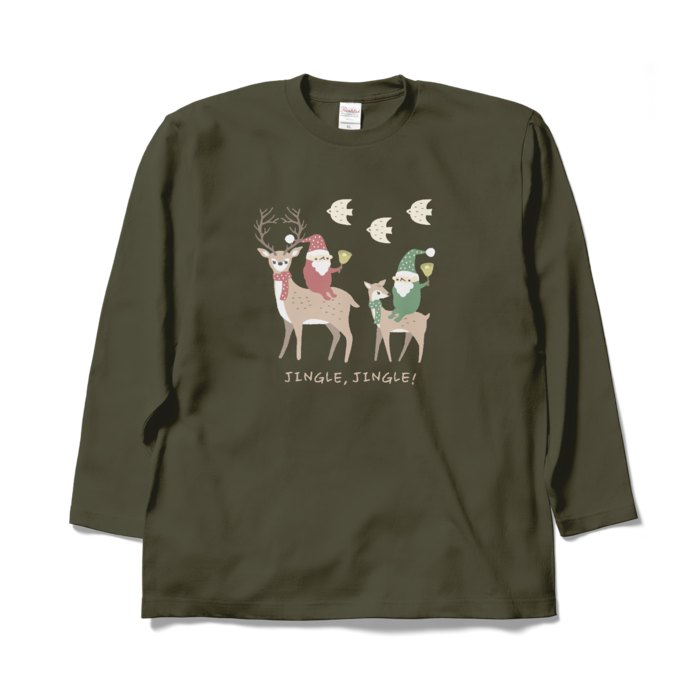 ロングスリーブTシャツ - XL - アーミーグリーン