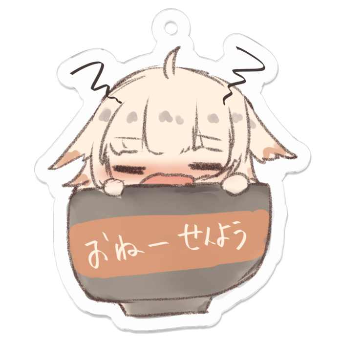 アクリルキーホルダー(コーティング) - 50 x 50 (mm)