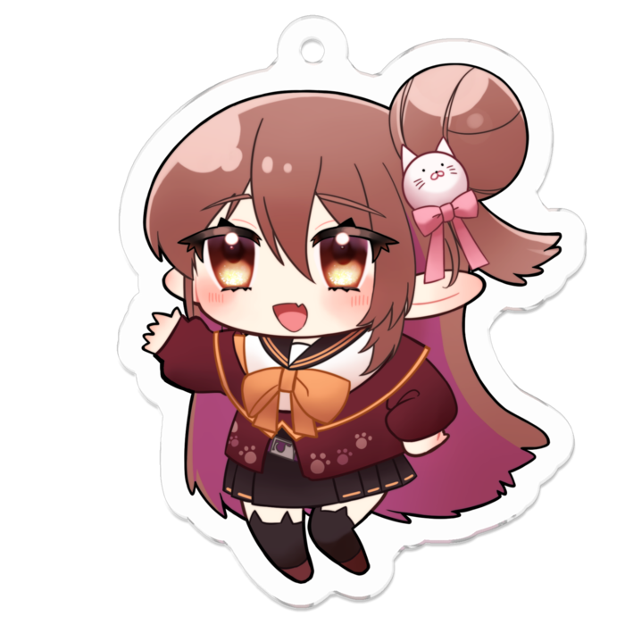ミニキャラ歌城こと【アクリルキーホルダー】- 50 x 50