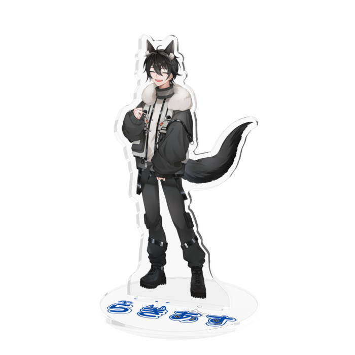 らきあす（笑顔）アクリルフィギュア - 100x100mm(1)