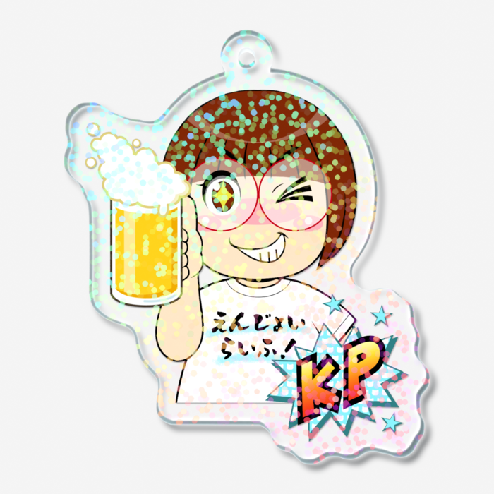 ホログラムアクリルキーホルダー - 50 × 50mm