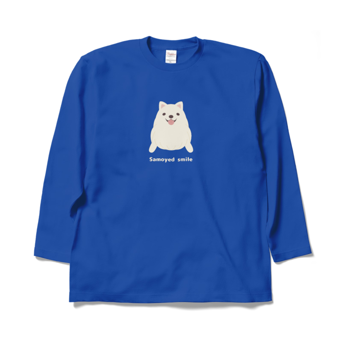 ロングスリーブTシャツ　青　XL
