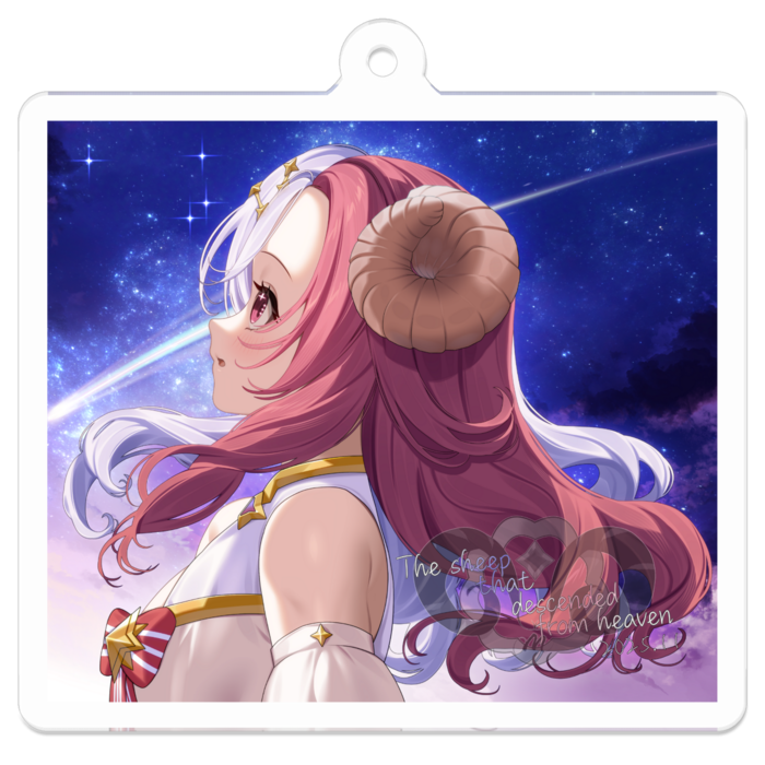 アクリルキーホルダー - 50 x 50 (mm)キービジュ上半身