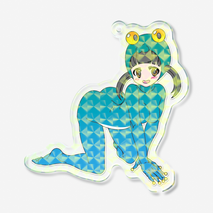 ホログラムアクリルキーホルダー - 70 × 70mm