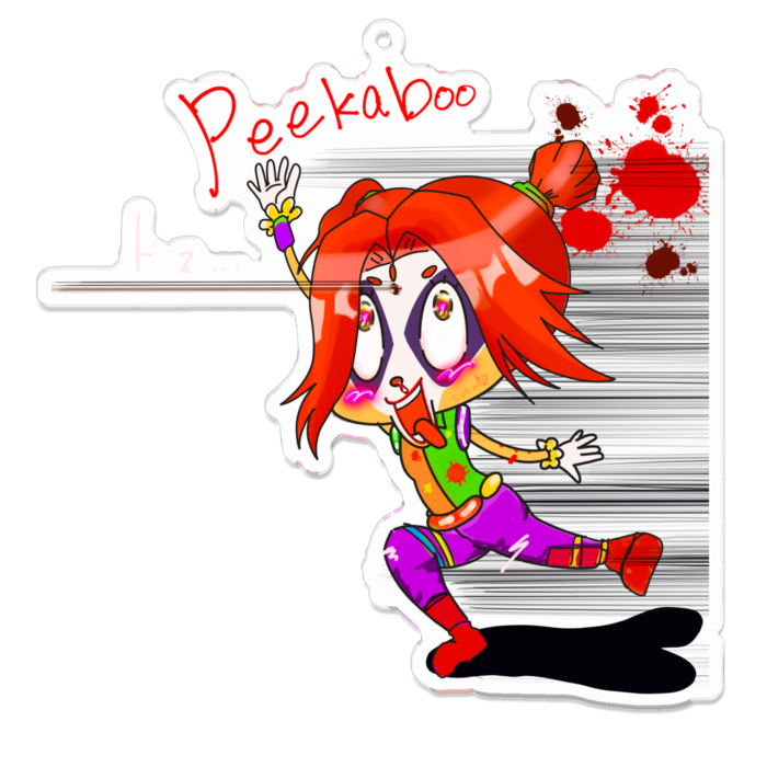 アクリルキーホルダー - 100 x 100 (mm)