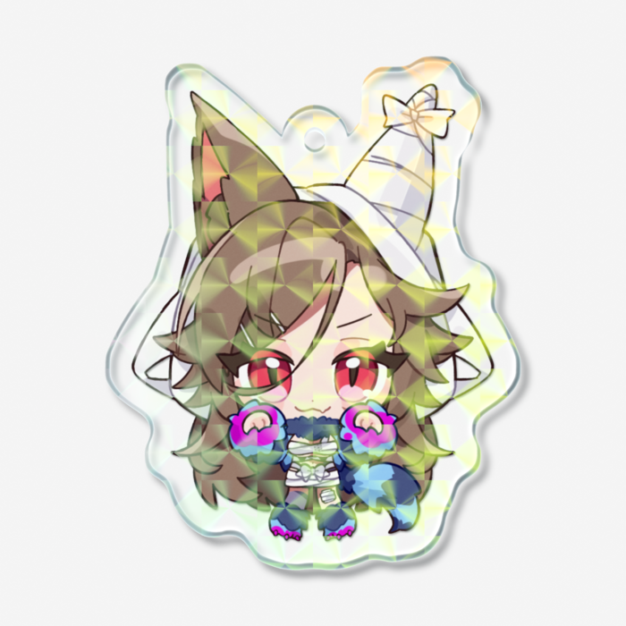 【syucat-A】ホログラムアクリルキーホルダー - 50 × 50mm