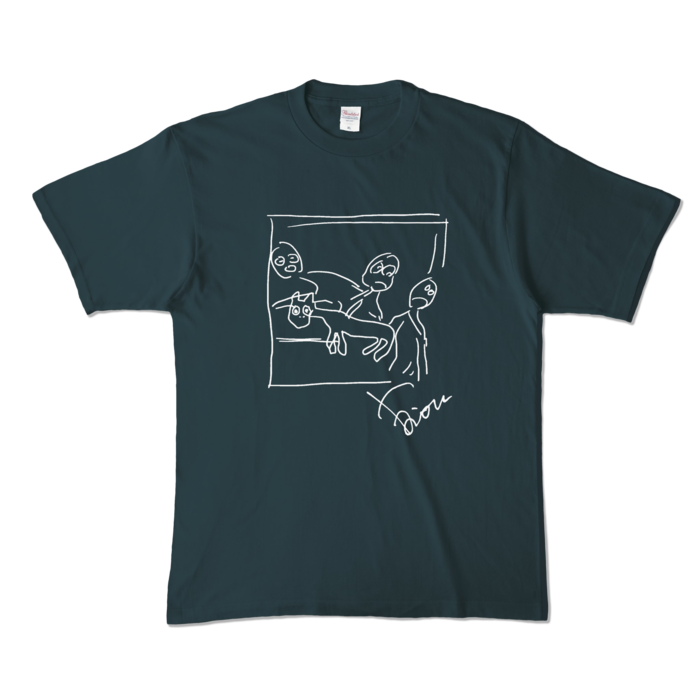 カラーTシャツ - XL - デニム (濃色)