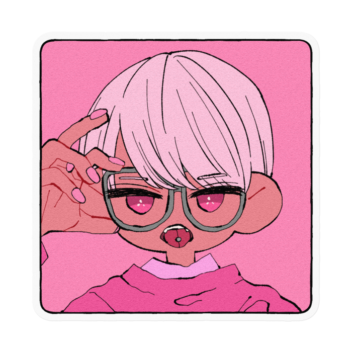 ステッカー - 100 x 100 (mm)