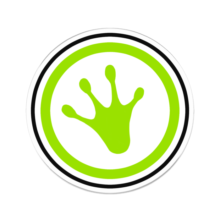 カエルの足跡 - 70 x 70 (mm)