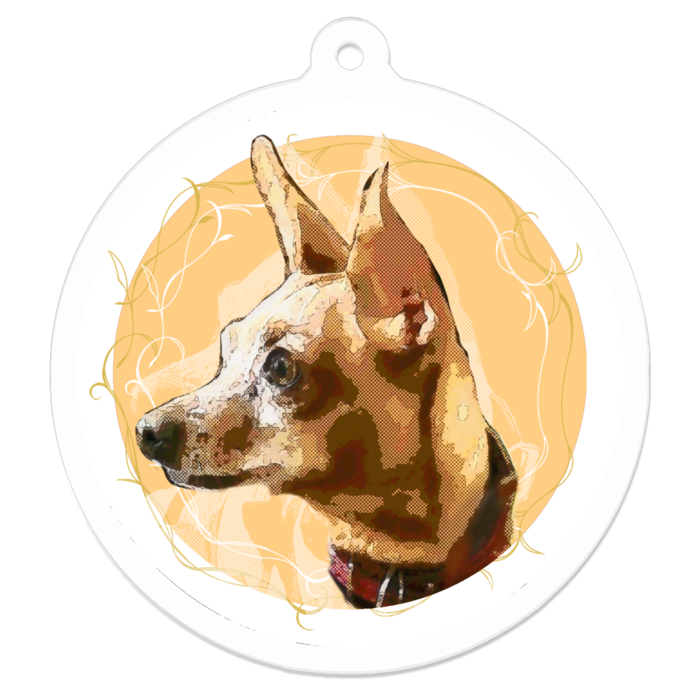 アクリルキーホルダー（コーティング） - 50 x 50 (mm)