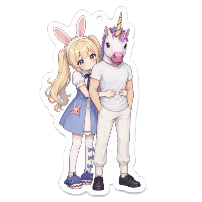 アクリルキーホルダー - 70 x 70 (mm)