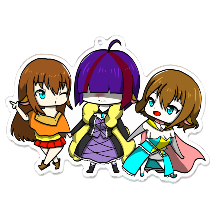 アクリルキーホルダー - 100 x 100 (mm)