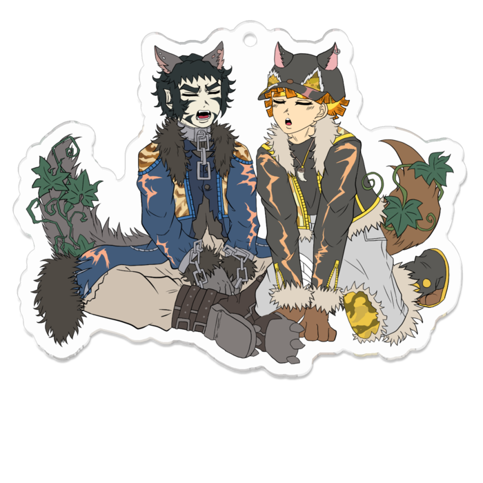 アクリルキーホルダー（コーティング） - 70 x 70 (mm)