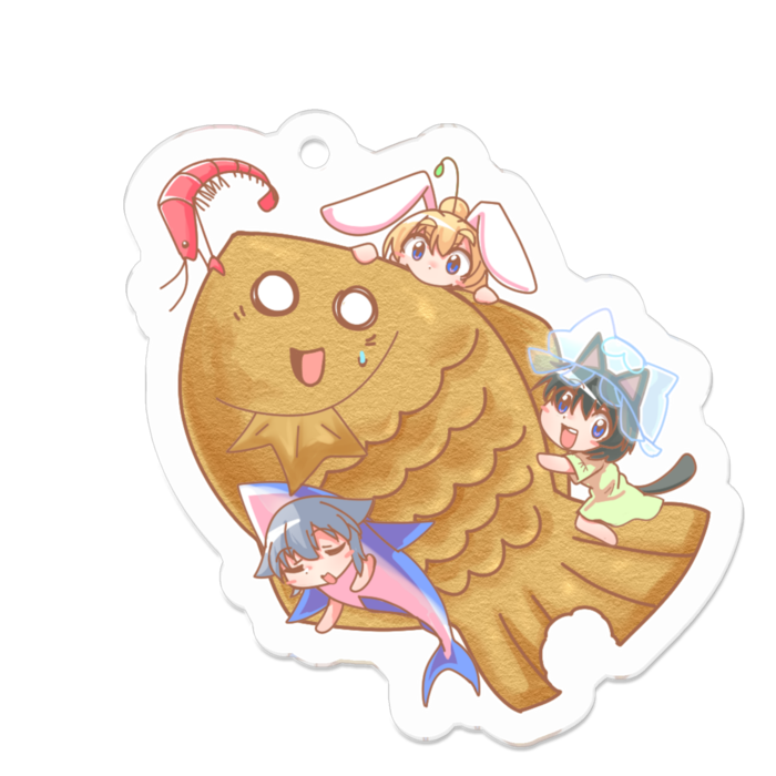 アクリルキーホルダー - 50 x 50 (mm)