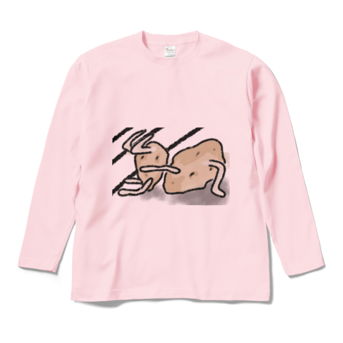 ロングスリーブTシャツ - M - ライトピンク