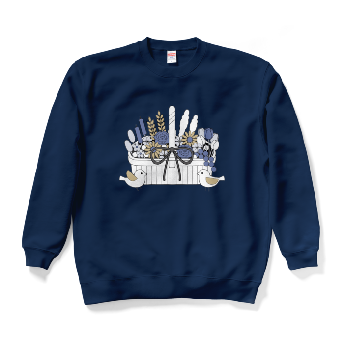 スウェットA　紺色　XL