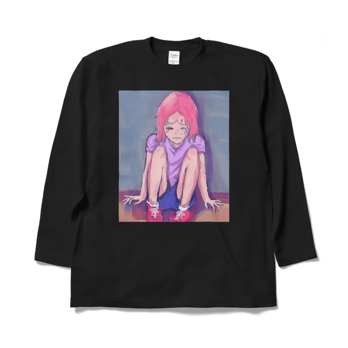 ロングスリーブTシャツ - XL - ブラック