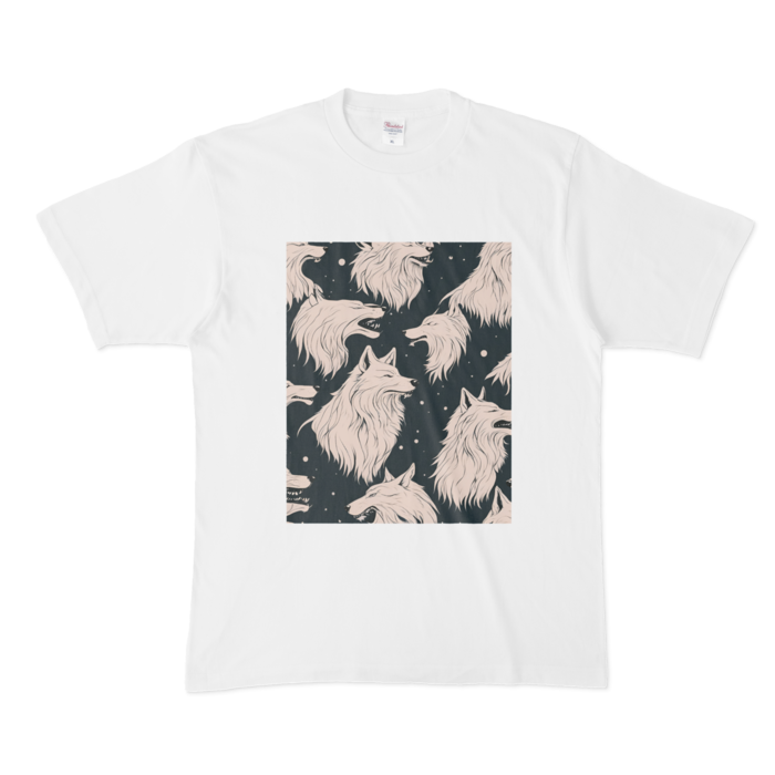 オオカミTシャツ - XL - 白