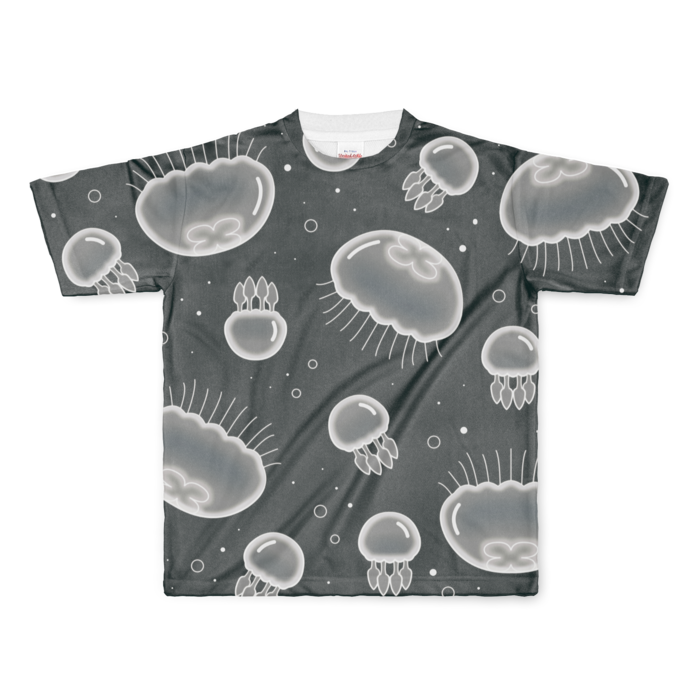 フルグラフィックTシャツ　黒色　L