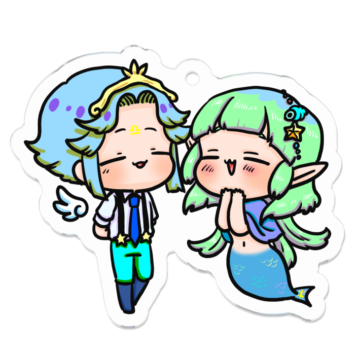 アクリルキーホルダー - 50 x 50 (mm)