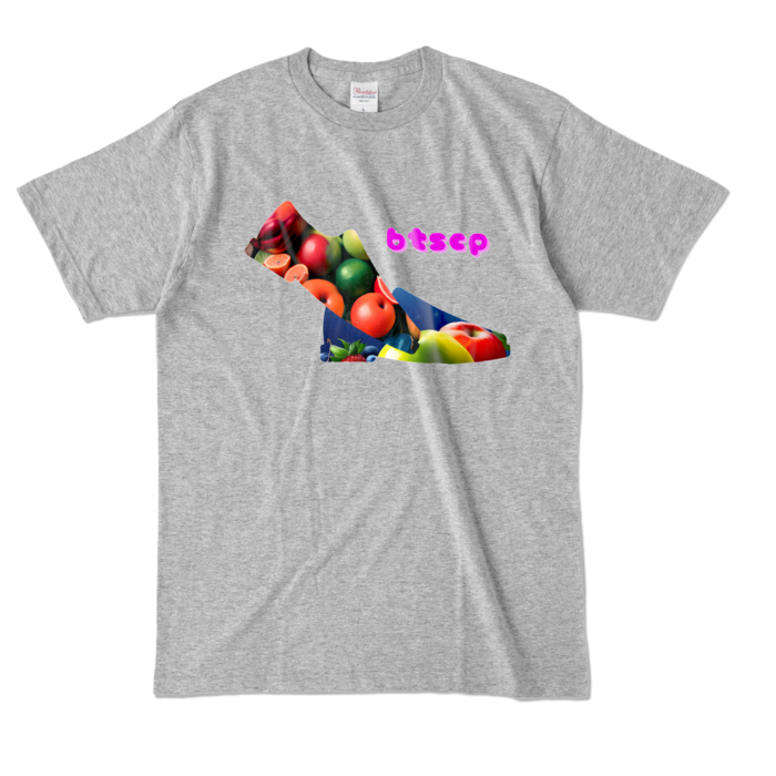 カラーTシャツ - L - 杢グレー (濃色)