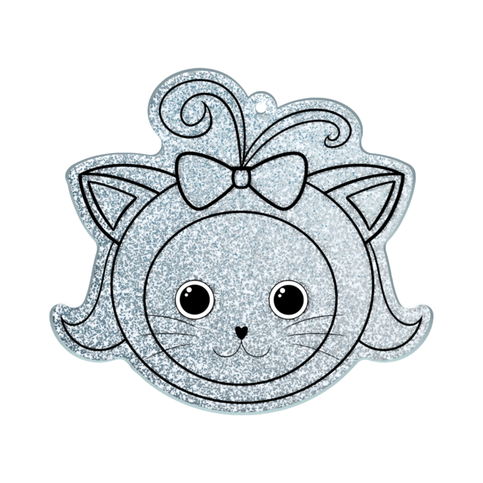 ラメアクリルキーホルダー - 70 × 70mm