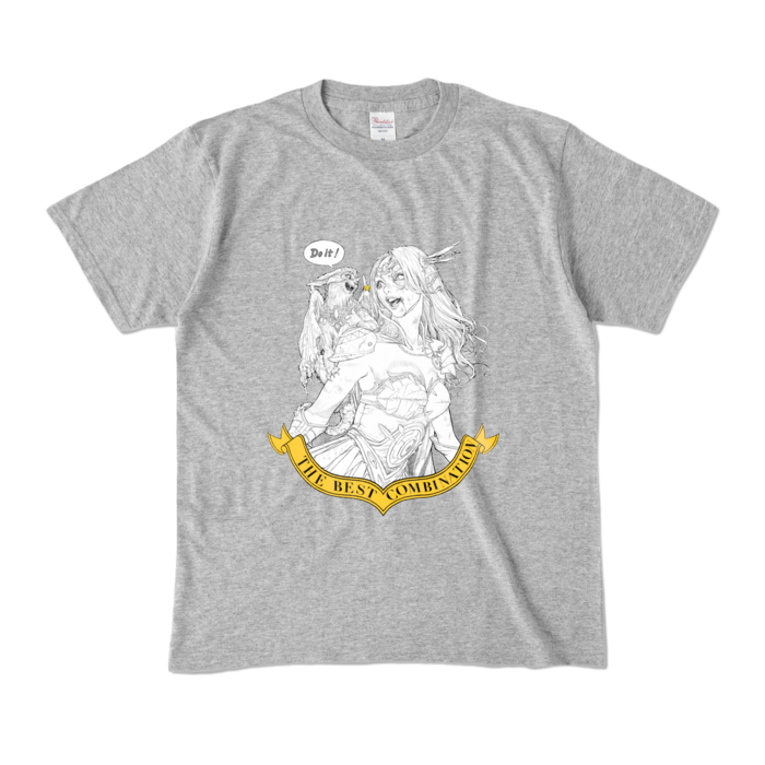 カラーTシャツ - M - 杢グレー (濃色)